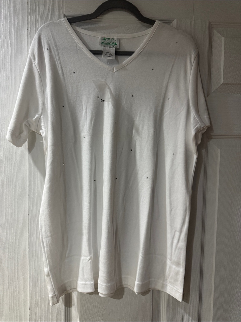 Quacker Factory Rhinestone T-shirt - Picture 1 of 4